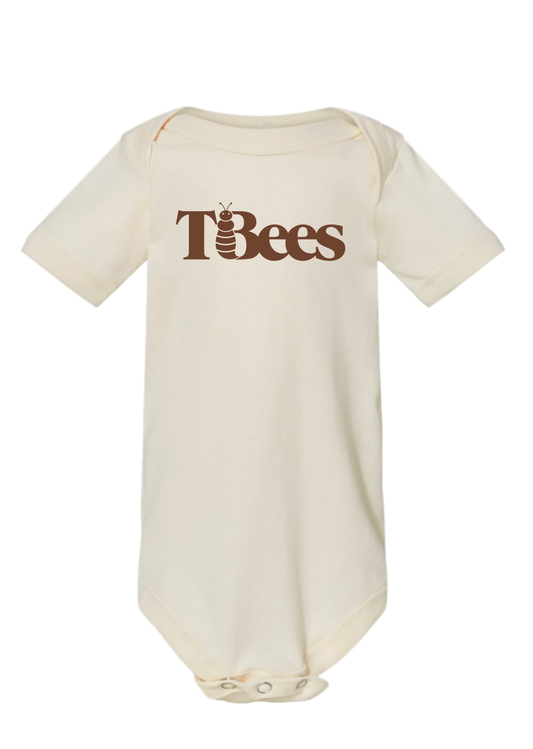 Logo Onesie - Infant - Vintage White/Brown