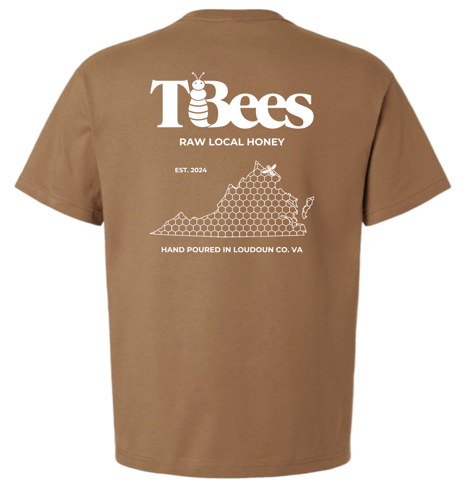 Virginia Tee - Adult - Vintage Brown/White