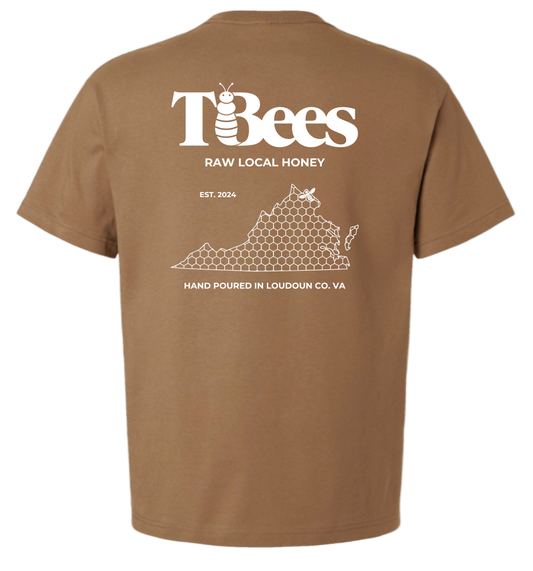 Virginia Tee - Adult - Vintage Brown/White
